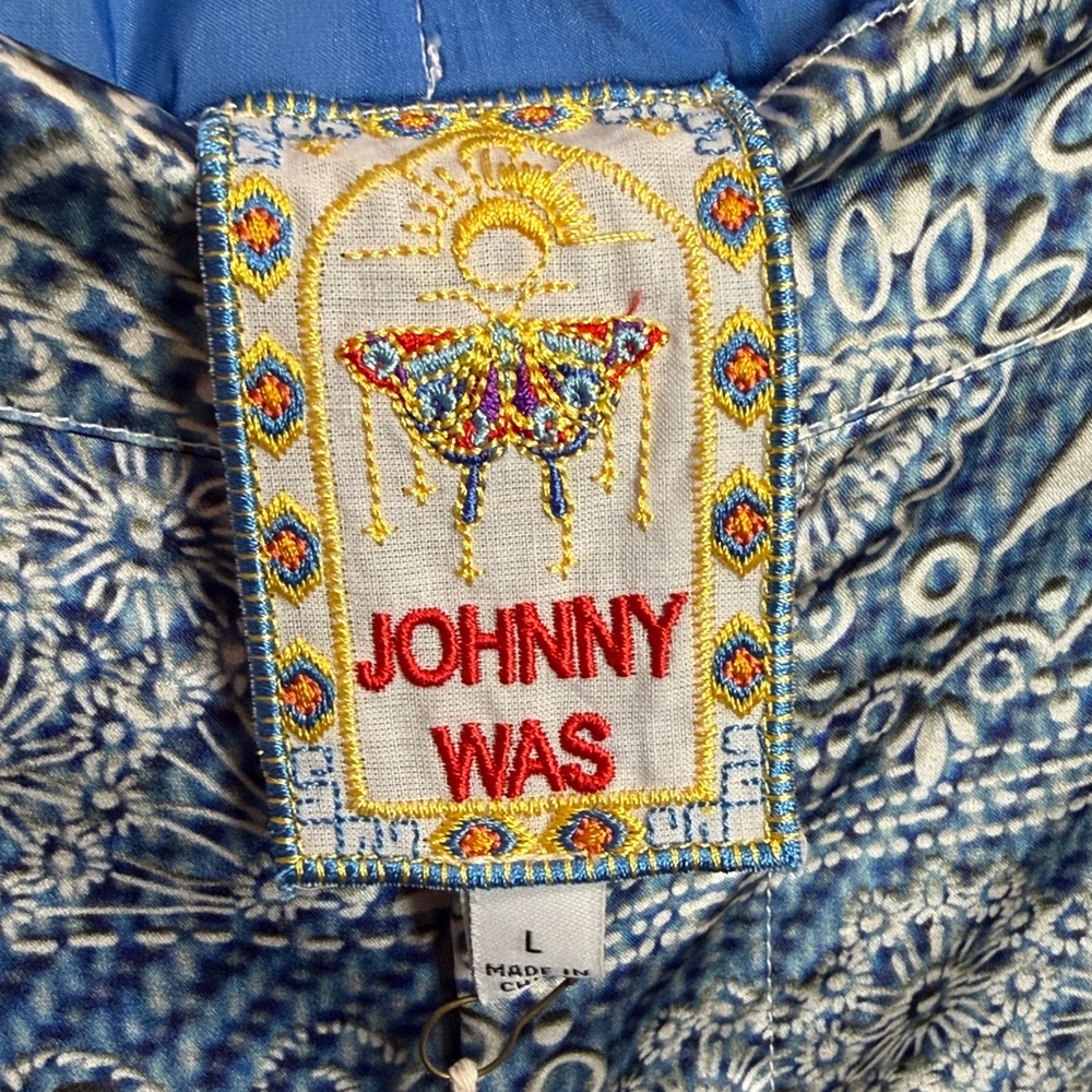 Johnny Was Lauchlen Wide leg Silk Pants. Size L - Picture 5 of 12
